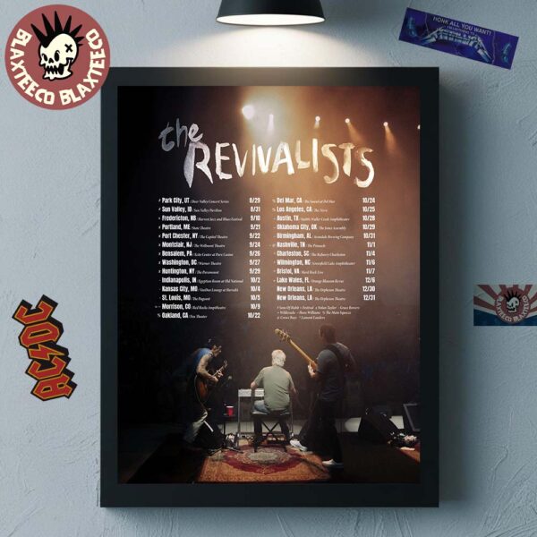 The Revivalists 2025 North America Tour Schedule Cities Dates Home Decor Poster Canvas