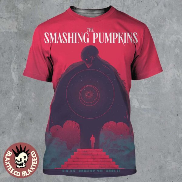 The Smashing Pumpkins London UK 2025 Tour Merch Poster At Gunnersbury Park On August 10 2025 All Over Print Shirt