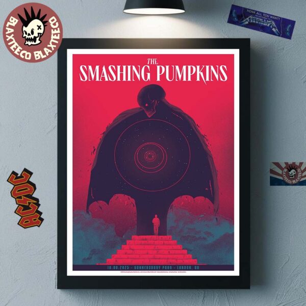 The Smashing Pumpkins London UK 2025 Tour Merch Poster At Gunnersbury Park On August 10 2025 Home Decor Poster Canvas