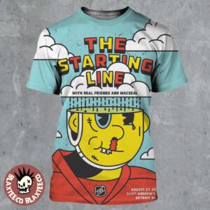 The Starting Line Detroit Michigan 2025 Gig Poster At Saint Andrew’s Hall On August 27 2025 Detroit Red Wings Hockey Player Art All Over Print Shirt