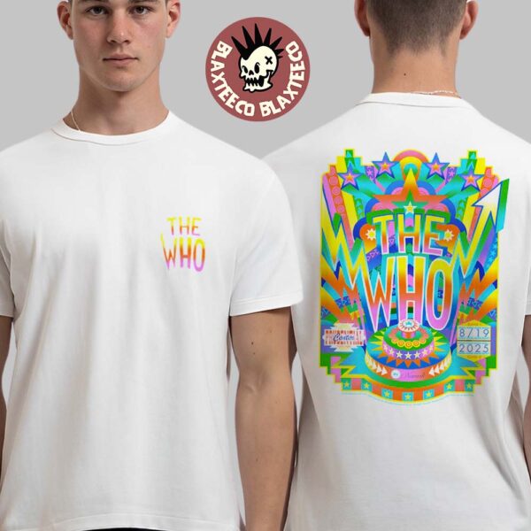 The Who Newark New Jersey 2025 Concert Merch Tee At Prudential Center On August 19 2025 Two Sided T-Shirt