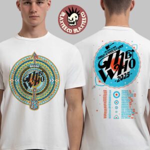 The Who The Song Is Over North American Farewell Tour 2025 Guitar Arrow Dateback T-Shirt
