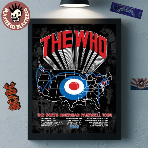 The Who The Song Is Over North American Farewell Tour 2025 Home Decor Poster Canvas