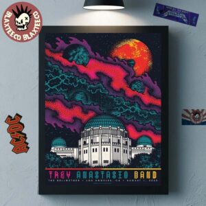 Trey Anastasio Band Los Angeles California 2025 Gig Poster At The Bellwether On August 1 2025 Home Decor Poster Canvas