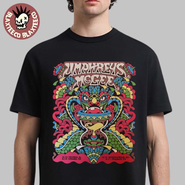 Umphrey’s McGee Cruising Altitude Tour 2025 In Peoria Illinois Omaha Nebraska Springfield Missouri And Pelham Tennessee From August 14 To 17 2025 T-Shirt