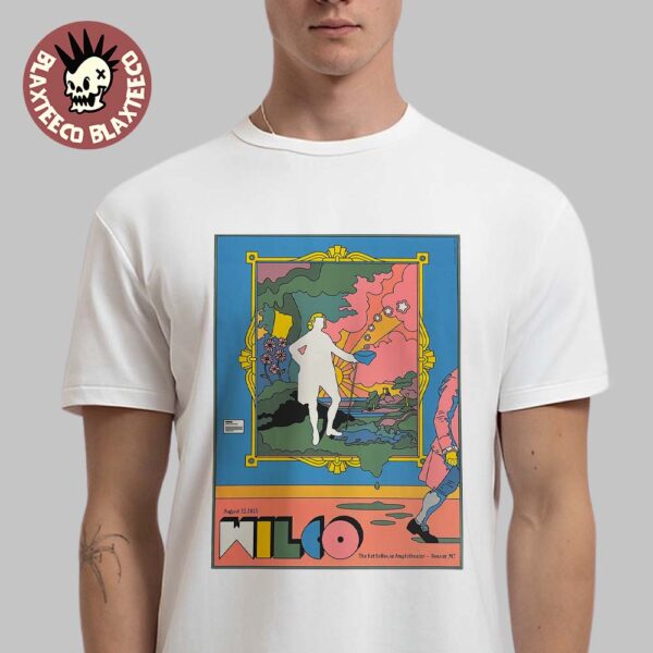 Wilco Bonner Montana 2025 Gig Poster For Show At KettleHouse Amphitheater On August 22 2025 T-Shirt