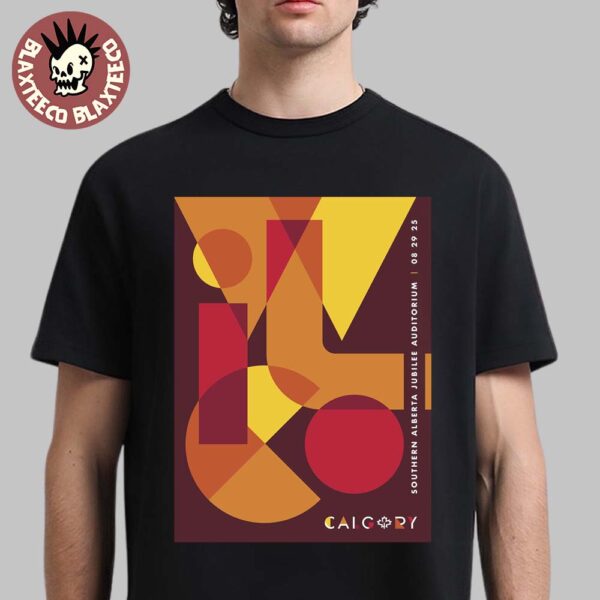 Wilco Calgary AB Canada 2025 Event Poster At Southern Alberta Jubilee Auditorium On August 29 2025 Unisex T-Shirt