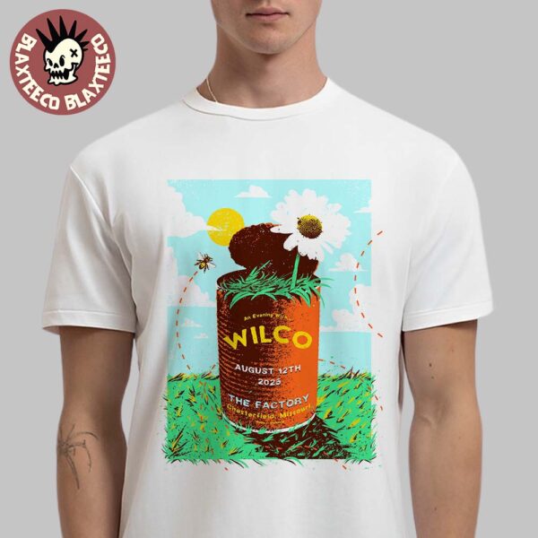 Wilco Chesterfield Missouri 2025 Gig Poster At The Factory On August 12 2025 Classic T-Shirt