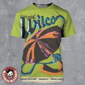 Wilco Chicago Illinois 2025 Gig Poster At The Salt Shed On August 10 2025 All Over Print Shirt