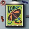 Wilco Cleveland Heights Ohio 2025 Gig Poster At Cain Park Evans Amphitheater On August 7 2025 Home Decor Poster Canvas