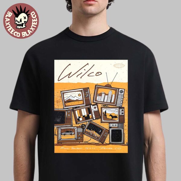 Wilco Denver Colorado 2025 Event Poster At Mission Ballroom On August 16 2025 Unisex T-Shirt