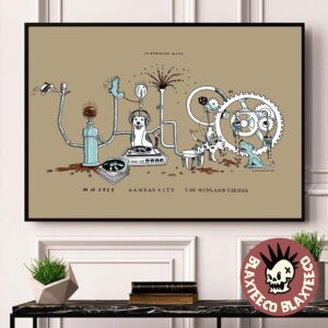Wilco Kansas City MO 2025 Event Poster At The Midland Theatre On August 14 2025 Home Decor Poster Canvas