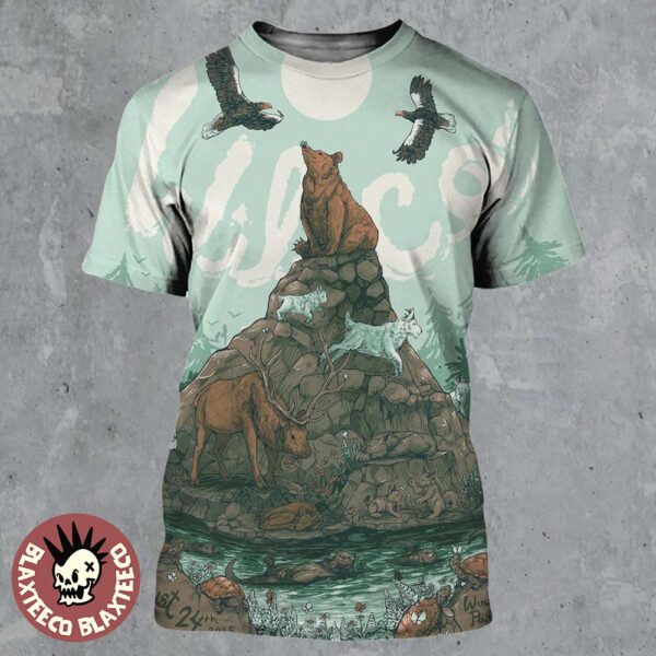 Wilco Seattle Washington 2025 Gig Poster For Show At Woodland Park Zoo On August 24 2025 All Over Print Shirt