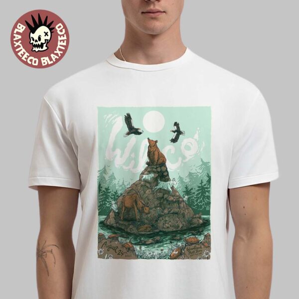 Wilco Seattle Washington 2025 Gig Poster For Show At Woodland Park Zoo On August 24 2025 Classic T-Shirt