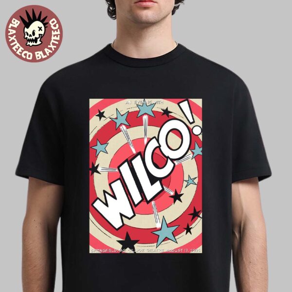 Wilco Springfield Missouri 2025 Event Poster At Gillioz Theatre On August 13 2025 Unisex T-Shirt