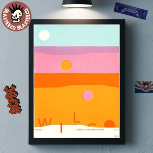 Wilco Vail Village Colorado 2025 Event Poster At Gerald R Ford Amphitheater On August 17 2025 Home Decor Poster Canvas