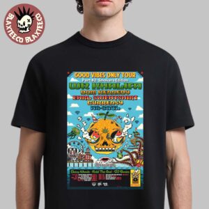 Wiz Khalifa Good Vibes Only Tour Part 2 Smokers Edition 2025 Schedule Tour Dates Classic T-Shirt