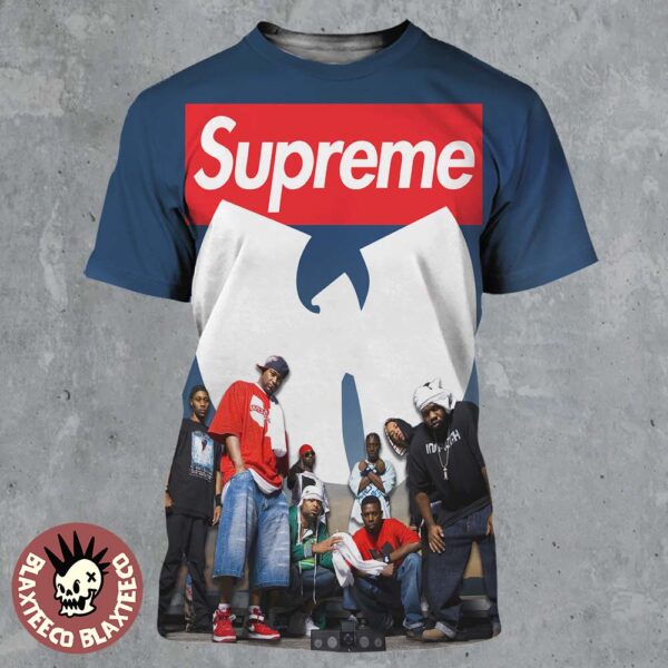 Wu Tang Clan x Supreme Photo Two NYC Icons Linking Up All Over Print Shirt