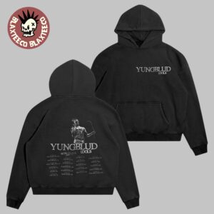 Yungblud Idols World Tour 2025 Black Date Back Hoodie