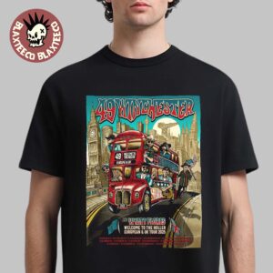 49 Winchester And Wyatt Flores Welcome To The Holler European And UK Tour 2025 AEC Routemaster Art With Tour Dates T-Shirt