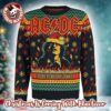 Sabaton Big Logo Black And Grey Camo Pattern Knitted Ugly Christmas Sweater