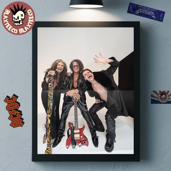 Aerosmith X Yungblud One More Time Photo Poster Canvas For Home Decorations