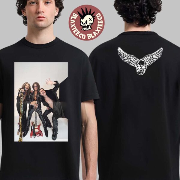 Aerosmith X Yungblud One More Time Photo Poster Two Sided T-Shirt