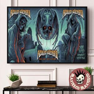 Avenged Sevenfold Chicago Illinois 2025 Full Shows Combined Venue Poster At Soldier Field On August 31 And September 1 2025 Landscape Poster Canvas
