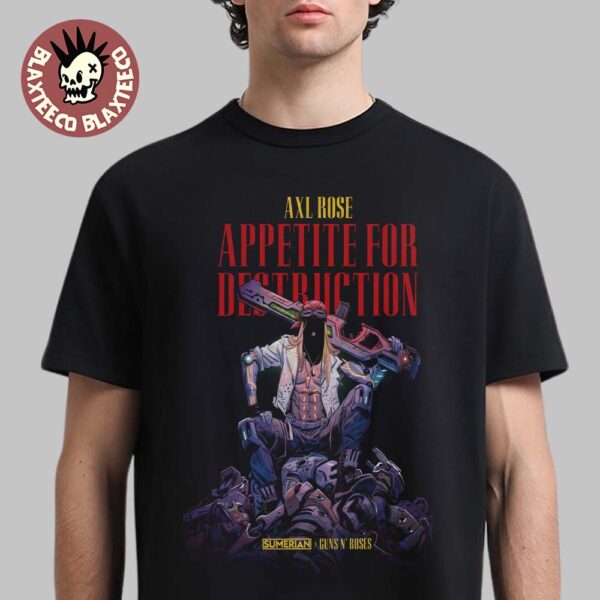Axl Rose Appetite for Destruction Guns N Roses X Sumerian Comics Cover Art Essentials T-Shirt