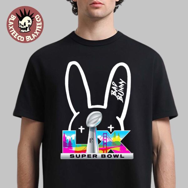 Bad Bunny X NFL Super Bowl LIX Collab Logo Unisex T-Shirt