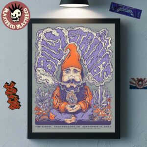 Billy Strings Chattanooga Tennessee 2025 Night 2 Venue Poster At The Signal On September 17 2025 Home Decor Poster Canvas