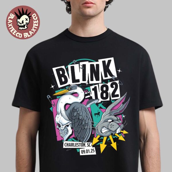 Blink 182 Charleston South Carolina 2025 Venue Tee At Credit One Stadium Missionary Impossible Tour On September 1 2025 Premium T-Shirt