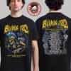 Blink 182 Mission Impossible Tour 2025 Exclusive Road Tee Skeleton Punk Rock Two Sided T-Shirt