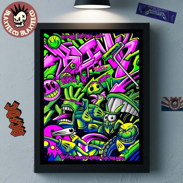 Blink 182 Missionary Impossible 2025 Tour In Bethel New York Venue Poster At Bethel Woods Center For The Arts Home Decor Poster Canvas