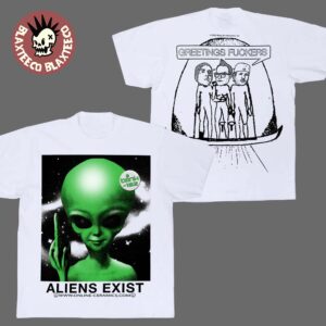 Blink 182 Missionary Impossible Tour 2025 Aliens Exits White T-Shirt
