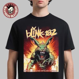 Blink 182 Riot Fest 2025 In Chicago IL Gig Poster On September 19-21 2025 Home Decor Poster Canvas Unisex T-Shirt