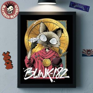Blink 182 Rogers Arkansas 2025 Venue Poster At Walmart Arkansas Music Pavilion On September 24 2025 Home Decor Poster Canvas