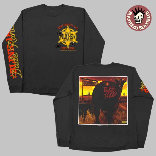 Blink 182 The Missionary Impossible Tour 2025 Dude Ranch Long Sleeve Tee