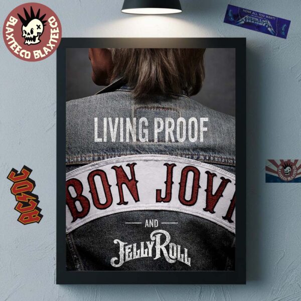 Bon Jovi And Jelly Roll Living Proof Forever Legendary Edition Cover Art Out October 24 2025 Home Decor Poster Canvas
