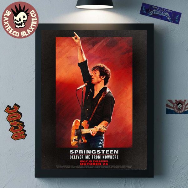 Bruce Springsteen Movie Springsteen Deliver Me From Nowhere Starring Jeremy Allen White In Theaters October 24 2025 Poster Canvas For Home Decor
