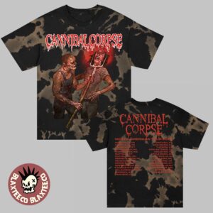 Cannibal Corpse North American Tour 2025 Merch Pitchfork Impalement 2025 Tour T-Shirt