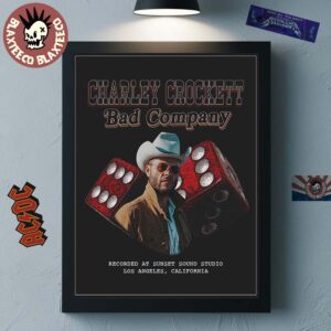 Charley Crockett Bad Company Recorded At Sunset Sound Studio In Los Angeles California Home Decor Poster Canvas