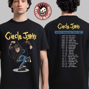 Circle Jerks North American Tour 2025 Date Back Two Sided T-Shirt