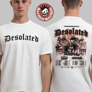 Desolated Finding Peace Release Tour 2025 Europe And UK Dates On December Two Sided T-Shirt