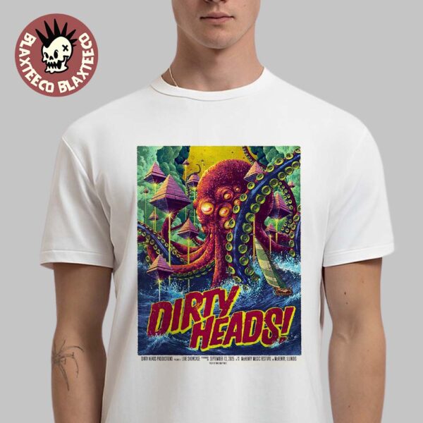 Dirty Heads McHenry Illinois 2025 Gig Poster At McHenry Music Festival On September 13 2025 Classic T-Shirt