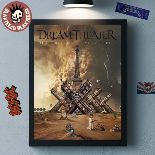 Dream Theater Quarantième Live à Paris Album And Concert Film Cover Art Home Decor Poster Canvas