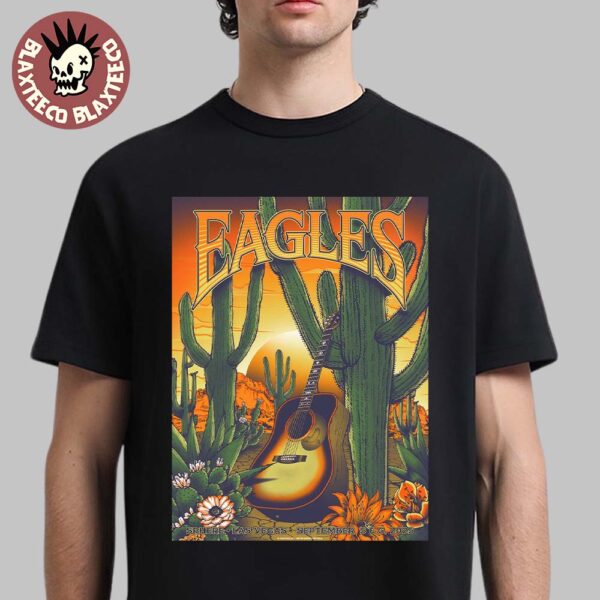 Eagles Live At Sphere Las Vegas On September 5 And 6 2025 Guitar And Cactus Artwork Unisex T-Shirt