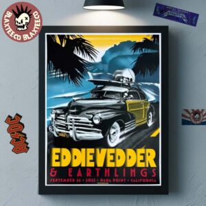 Eddie Vedder Ohana Festival 2025 Dana Point Event Poster In California On September 26 2025 Home Decor Poster Canvas