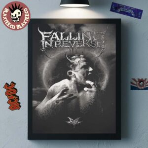 Falling In Reverse God Is A Weapon 2025 VIP Tour Poster Canvas For Home Decor