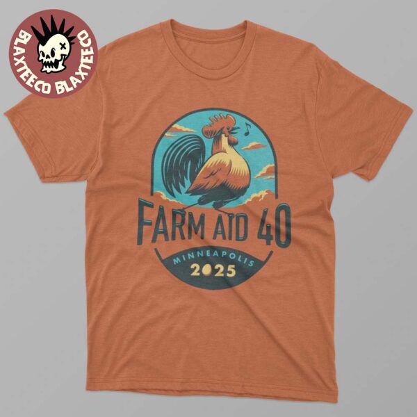 Farm Aid 40 Minneapolis Minnesota On September 20 2025 Rooster Sings T-Shirt